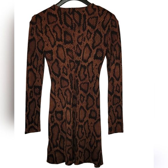 Danielle Bernstein We Wore What Snake Print Mini Dress Size Small - Picture 4 of 7
